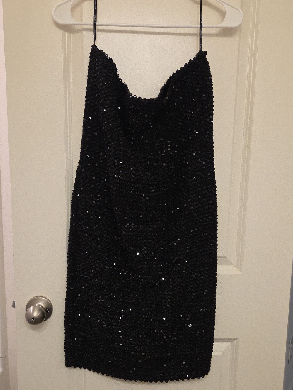 Forever 21 Black Sequin Slip Dress